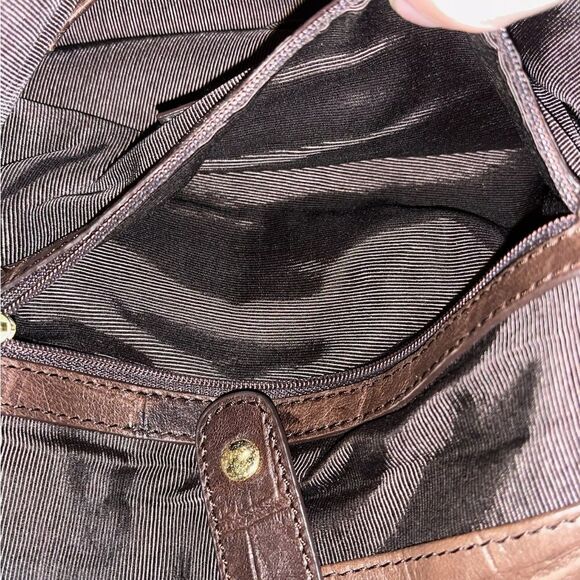 Badgley Mischa large crocodile hobo bag flap/magnetic close - Picture 14 of 14